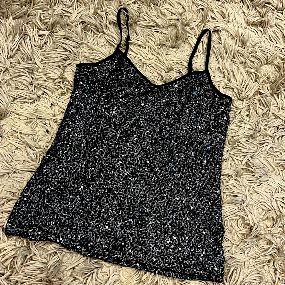 express Sequin tank top